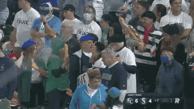 Crowd Watching Baseball Game In Stadium GIF