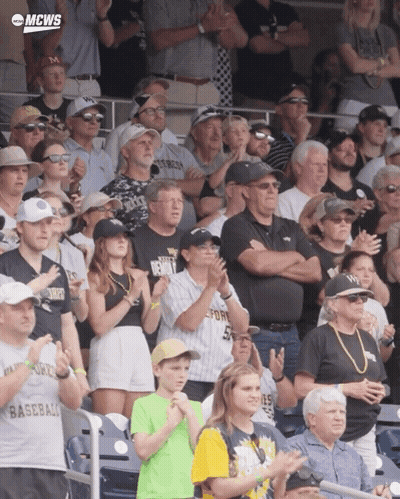 Crowd Watching Baseball Game With Detroit Shirt GIF