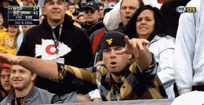 Crowd Watching Baylor Vs West Virginia Football GIF