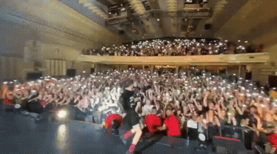 Crowd Watching Concert In Theater GIF