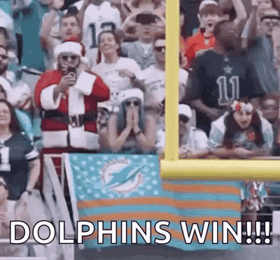 Crowd Watching Football Game Santa Taking Picture GIF