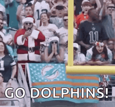 Crowd Watching Football Game Santa Taking Picture GIF