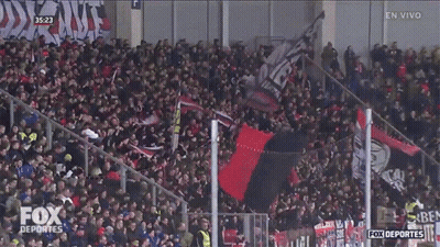 Crowd Watching Fox Deportes Soccer Game GIF