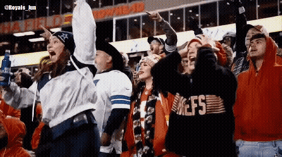 Crowd Watching Game With Nefs Sweatshirt GIF