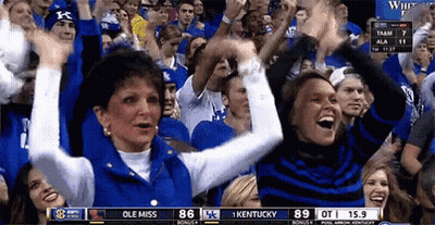 Crowd Watching Kentucky Game GIF