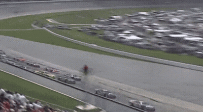 Crowd Watching Race In Stadium GIF