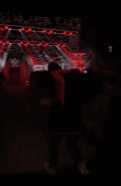 Crowd Watching Raw Wrestling Show GIF