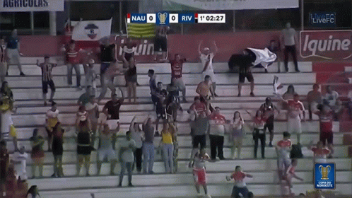 Crowd Watching Soccer Game Score 0-0 GIF