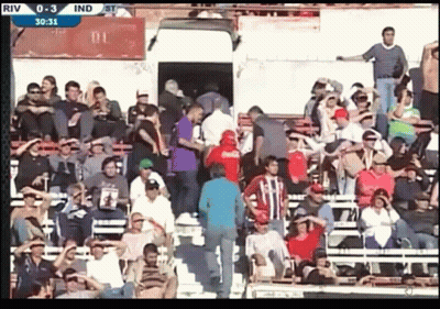 Crowd Watching Soccer Game Score 0-3 GIF