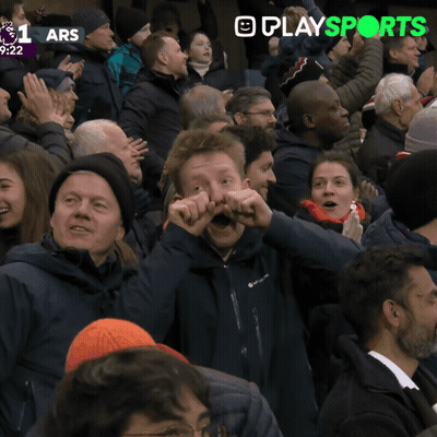 Crowd Watching Soccer Game Score 2 To 1 GIF