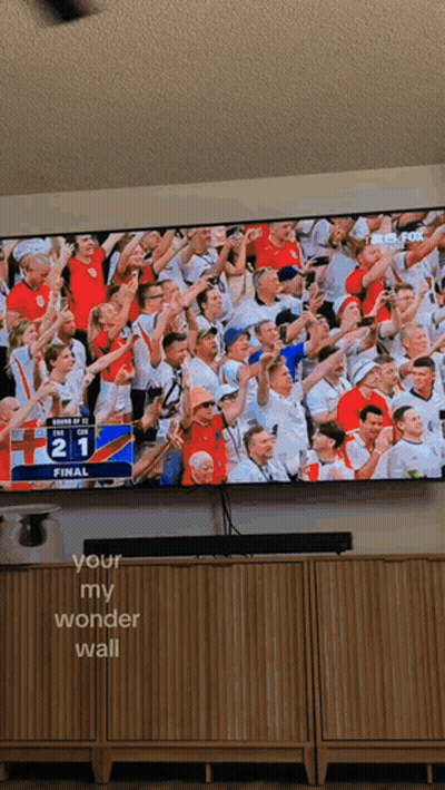 Crowd Watching Soccer Game Score 21-0 GIF