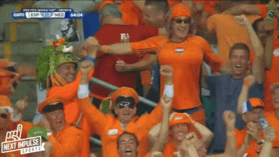 Crowd Watching Sports Game Next Impulse Sports Logo GIF