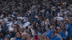 Crowd Waves White Towel Cheering Go Lions GIF
