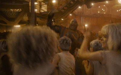 Crowd With Hands In The Air GIF