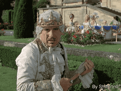Crowned Man Says It's Good To Be King GIF