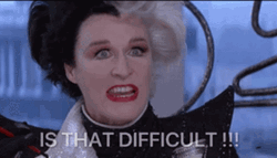 Cruella Glenn Close Is That Difficult GIF