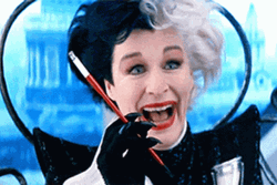 Cruella Glenn Close Laughing GIF