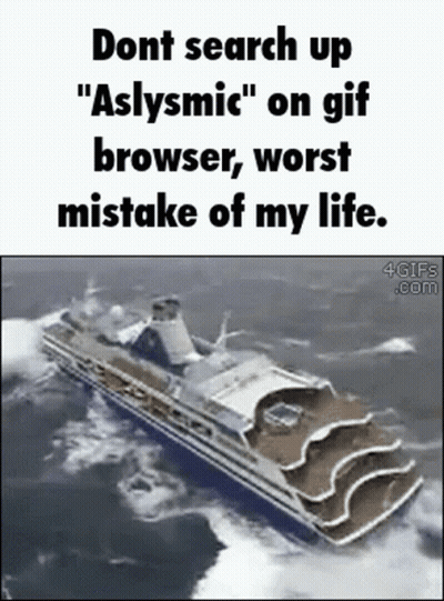 Cruise Ship In Ocean Dont Search Up GIF