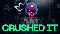 Crushed It Cartoon Character GIF