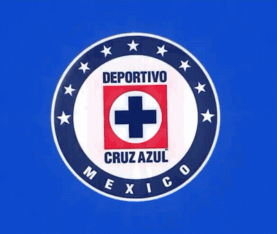 Cruz Azul Logo With Blue Cross GIF