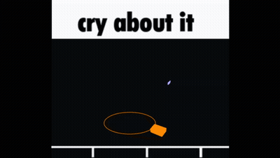 Cry About It On Black Background GIF