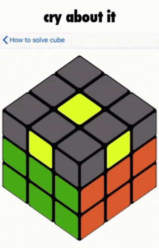Cry About It Rubik's Cube GIF