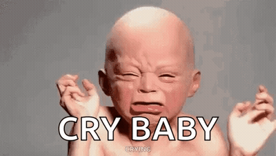 Cry Baby Crying Funny Face GIF