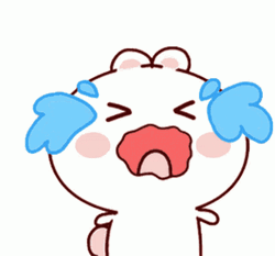 Cry Bunny Sticker GIF
