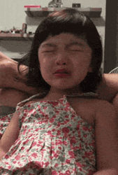 Crybaby Girl Wiping Her Tears GIF