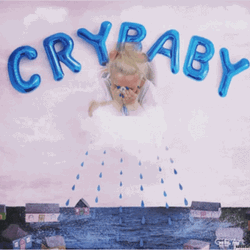 Crybaby Letter Balloon With Tears  GIF