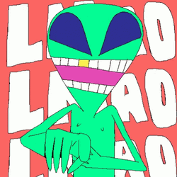 Crying And Laughing Alien Lmao GIF