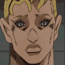 Crying Anime Blonde Man