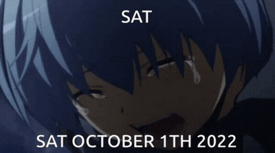 Crying Anime Character Sat October 1St 2022 GIF