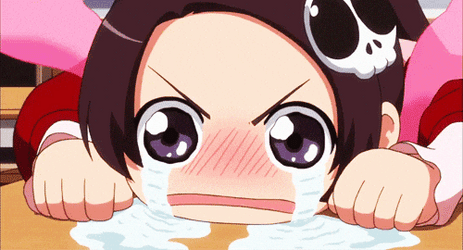 Crying Anime Chibi Tearing Up GIF
