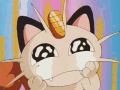 Crying Anime Pokemon Meowth