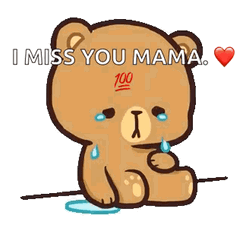 Crying Baby Bear Missing Mama GIF