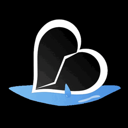 Crying Black Heart Broken GIF