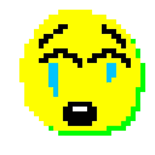 Crying Blue Tears Smiley Sticker