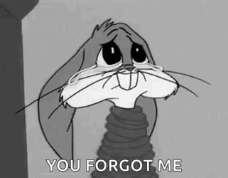 Crying Bugs Bunny Left Out GIF