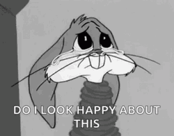 Crying Bugs Bunny No  GIF
