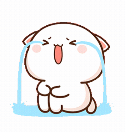 Crying Cartoon Cat With Water GIF