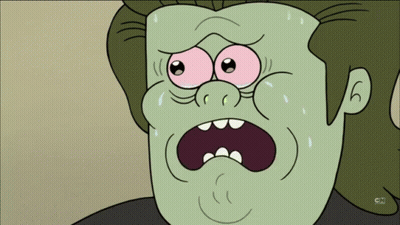 Crying Cartoon Character With CN GIF
