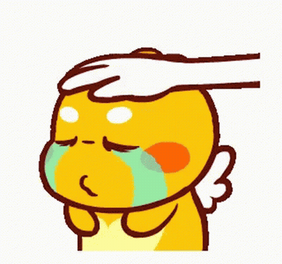 Crying Cartoon Character With Wings And Finger On Head GIF