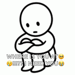 Crying Cartoon I Need You GIF