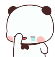 Crying Cartoon Panda Bear Sticker