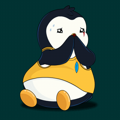 Crying Cartoon Penguin GIF