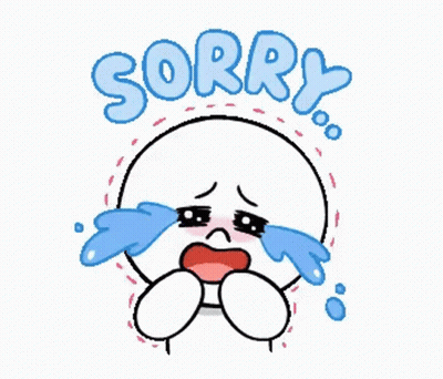 Crying Cartoon Saying Sorry GIF