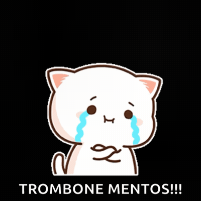 Crying Cat With Trombone Mentos GIF