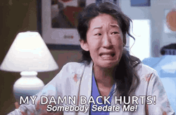 Crying Dr Cristina Yang I Need A Backiotomy GIF