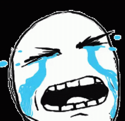 Crying Face With Blue Tears GIF